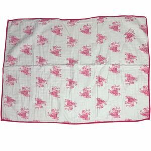 Pottery Barn Kids Lilly Pulitzer 30”x40” Elephant Bazaar Monogrammed Blanket